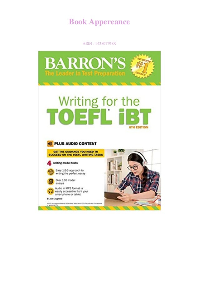 Download Pdf Writing For The Toefl Ibt With Online 6th Edition Barr
