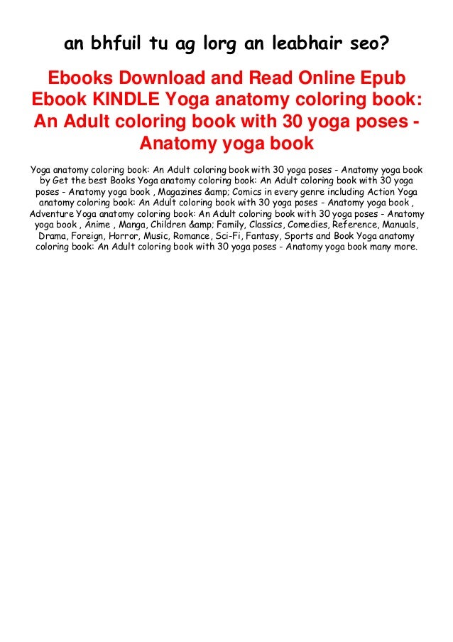 Download Download Pdf Yoga Anatomy Coloring Book An Adult Coloring Book