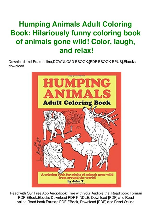 Download Download Pdf Humping Animals Adult Coloring Book Hilariously Funny