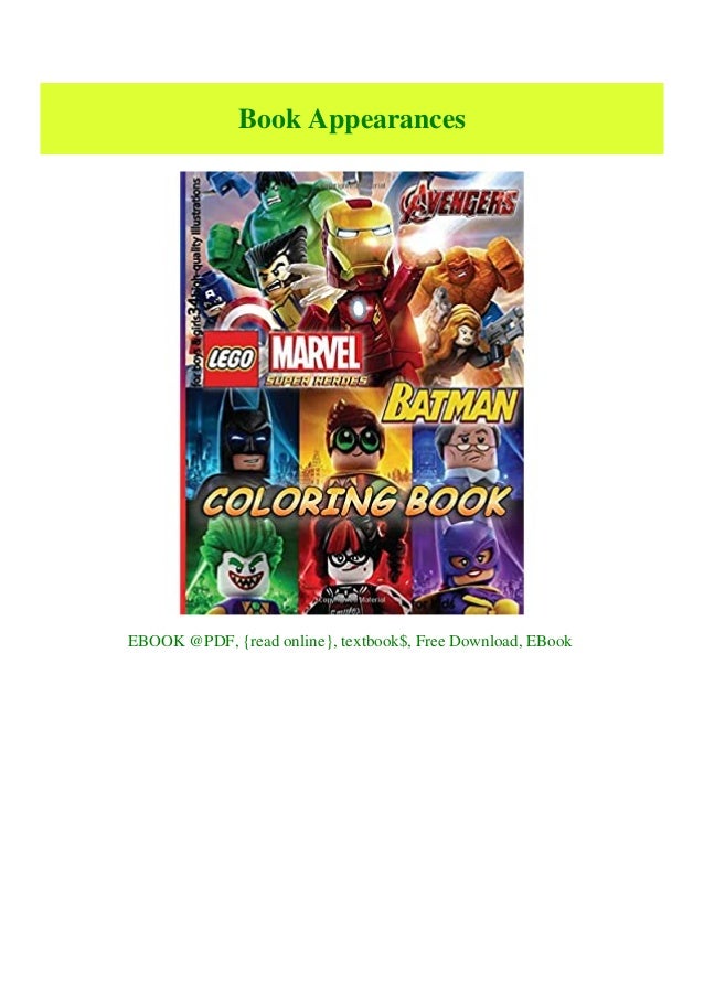 Download Download Pdf Lego Marvel Avengers Batman Coloring Book For Kids