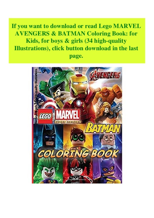 Download Download Pdf Lego Marvel Avengers Batman Coloring Book For Kids
