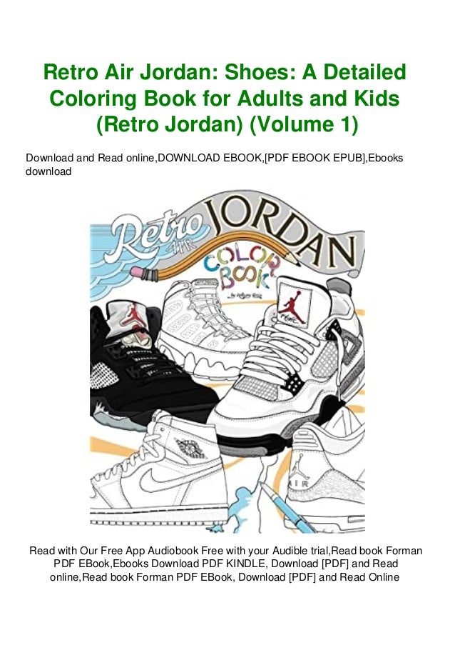 Download Download Pdf Retro Air Jordan Shoes A Detailed Coloring Book For Ad