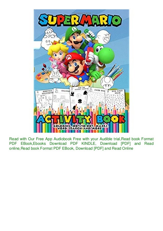 ^DOWNLOAD-PDF) Super Mario Activity Book Coloring Dot to Dot Mazes Word ...