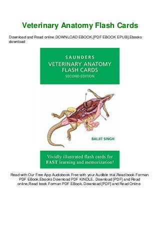 ^DOWNLOAD-PDF) Veterinary Anatomy Flash Cards Free Book