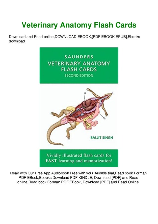 ^DOWNLOADPDF) Veterinary Anatomy Flash Cards Free Book