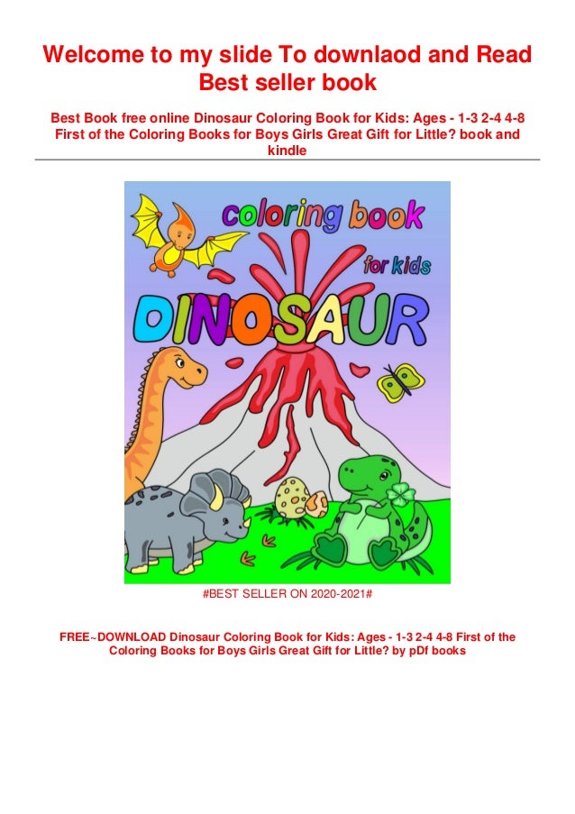 Download Download Read Dinosaur Coloring Book For Kids Ages 1 3 2 4 4 8 Fir