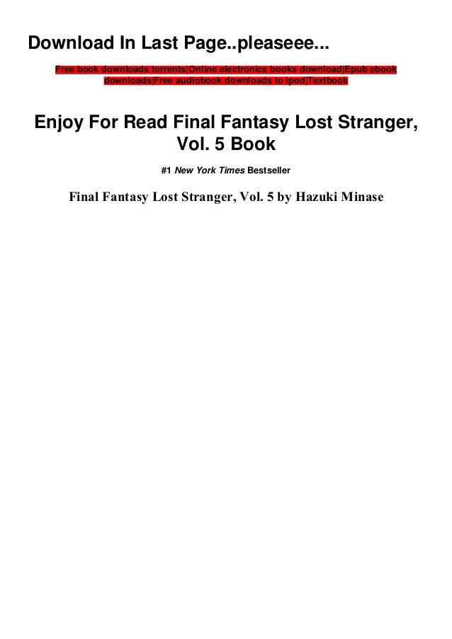 Download Read Pdf Epub Final Fantasy Lost Stranger Vol 5 By Hazuki Download Read Pdf Epub Final Fantasy Lost Stranger Vol 5 By Hazuki