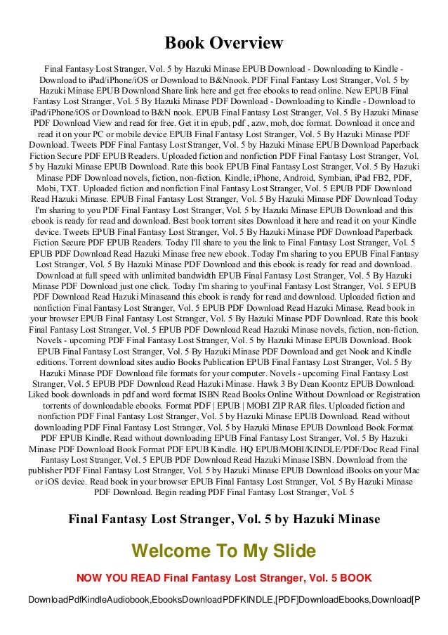 Download Read Pdf Epub Final Fantasy Lost Stranger Vol 5 By Hazuki Download Read Pdf Epub Final Fantasy Lost Stranger Vol 5 By Hazuki