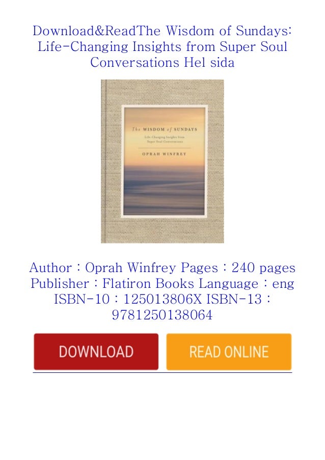 Oprah Winfrey Soul Conversations