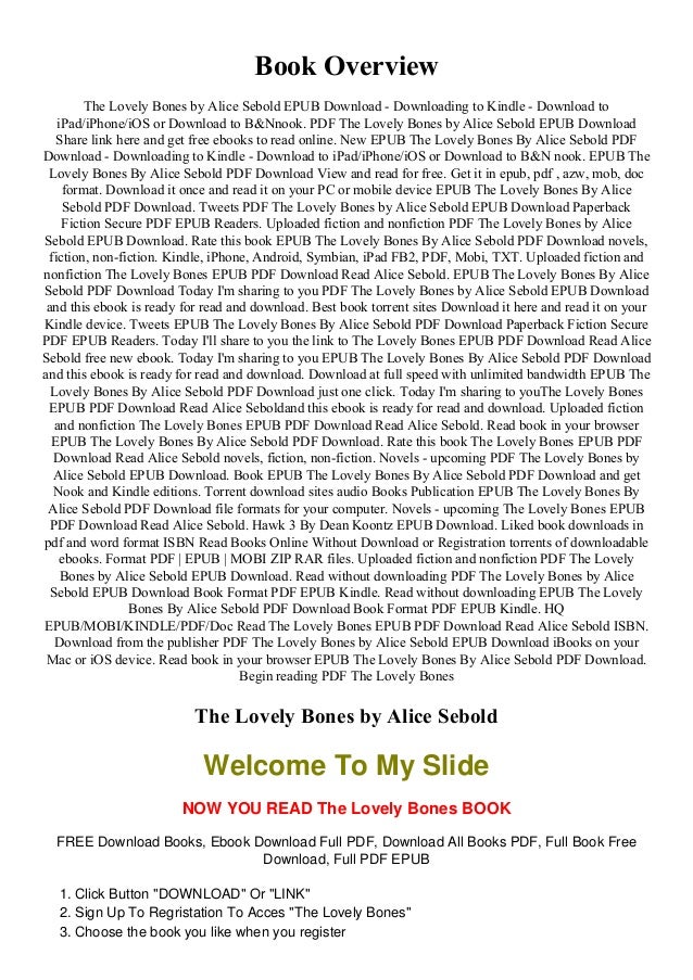 The lovely bones for free The lovely bones for free
