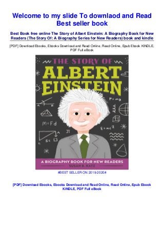 Download The Story Of Albert Einstein A Biography Book For New Reade