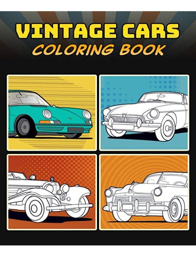 Download Vintage Cars Coloring Book A Collection Of 40 Vintage Cla