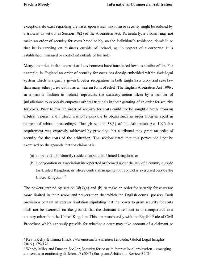 Security for costs in international commercial arbitration a case f…