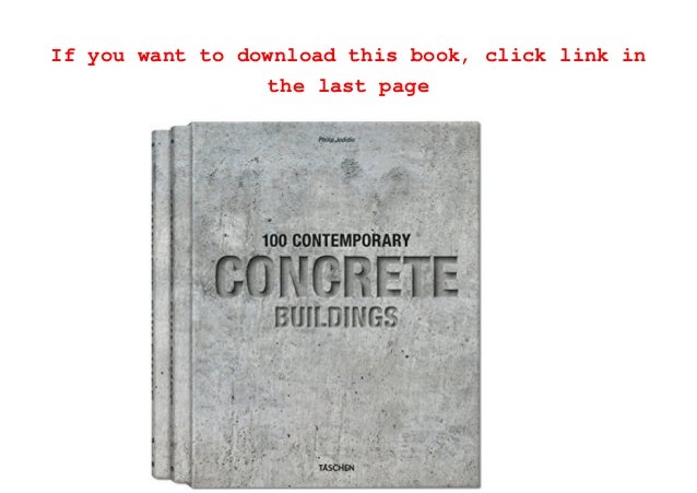 Download 100 Contemporary Concrete Buildings PDF Full Ebook Free