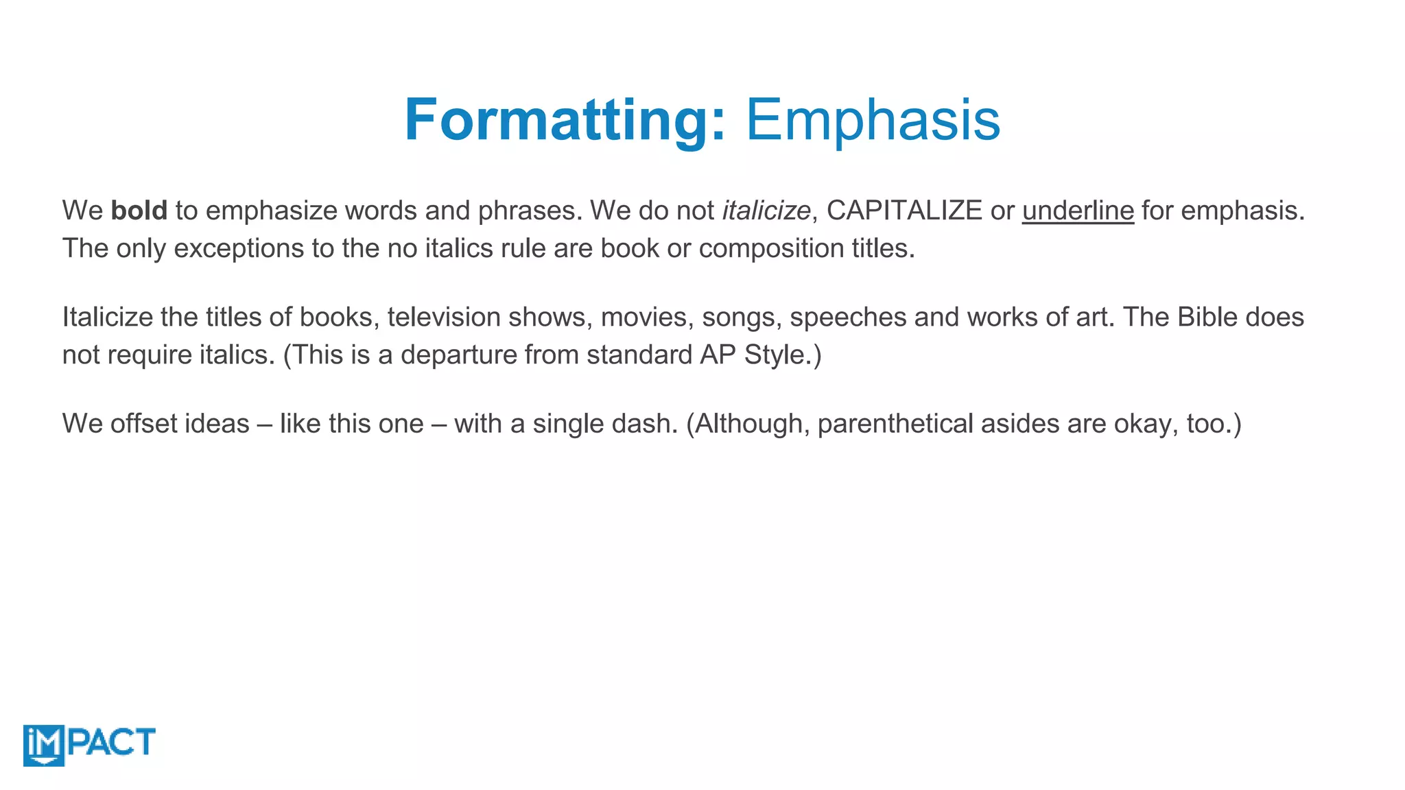 Downloadable style guide | PPTX