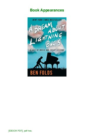 A Dream About Lightning Bugs PDF Free Download A Dream About Lightning Bugs PDF Free Download