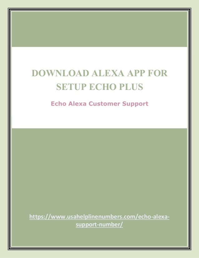 Echo Alexa Customer Care Number