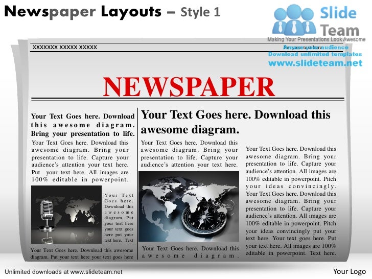 Download And Edit Newspaper Power Point Slides And Ppt Templates