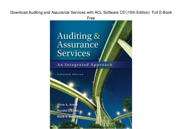 Download Auditing and Assurance Services with ACL Software CD (15th Eâ€¦