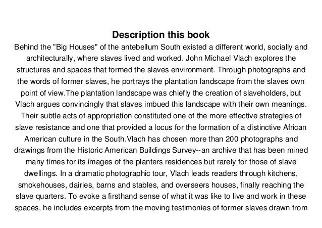 Download Back Of The Big House The Architecture Of