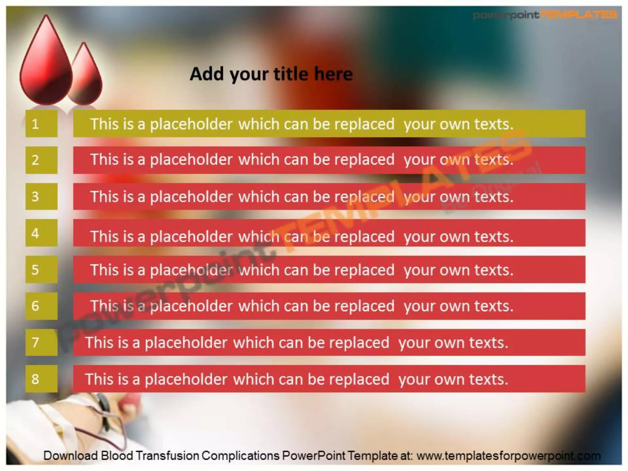 Download Blood Transfusion Complications PowerPoint Template | PPTX