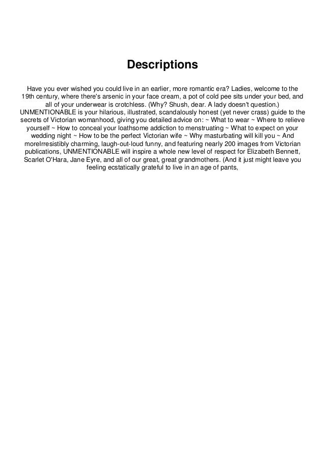DOWNLOADBOOKUnmentionable The Victorian Lady s Guide To Sex Marriage downloadbookunmentionable-the-victorian-lady-s-guide-to-sex-marriage