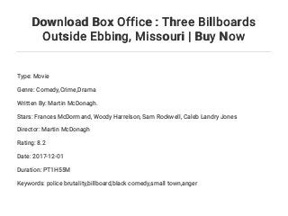 three billboards outside ebbing missouri download three billboards outside ebbing missouri download