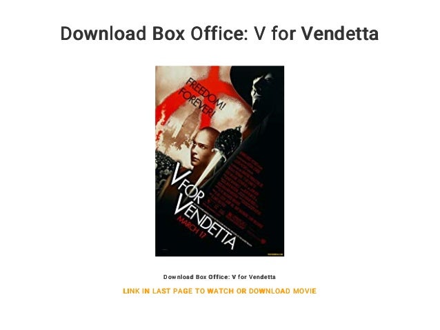 TRAILER V VENDETTA SCARICA