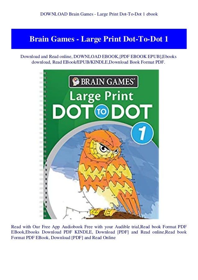 Download Brain Games Large Print Dot To Dot 1 Ebook