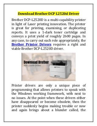 Download Brother DCP L2520d Driver.pdf