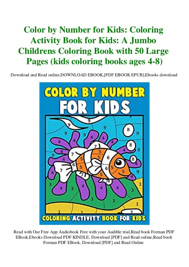 Download Download Color By Number For Kids Coloring Activity Book For Kids A