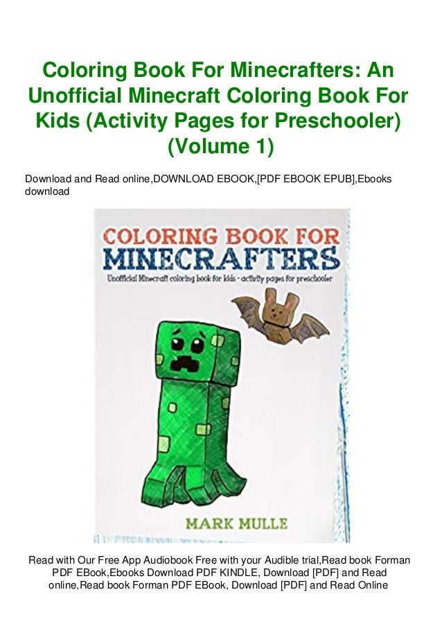 Download Download Coloring Book For Minecrafters An Unofficial Minecraft Col