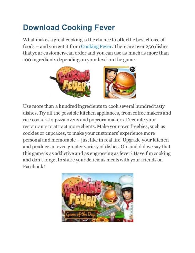 Download cooking fever