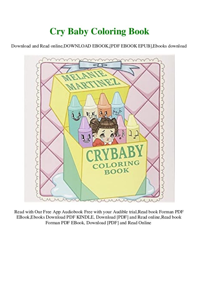 Download Download Cry Baby Coloring Book Free Ebook