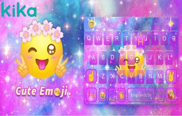 download cute emoji keyboard app kika tech