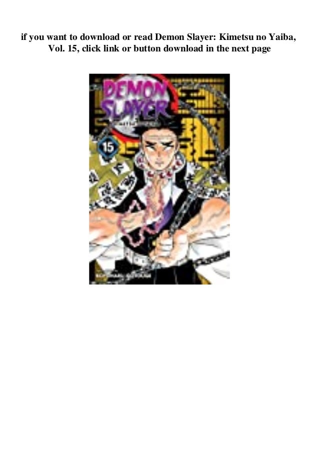 Download E B O O K Demon Slayer Kimetsu No Yaiba Vol 15 Read