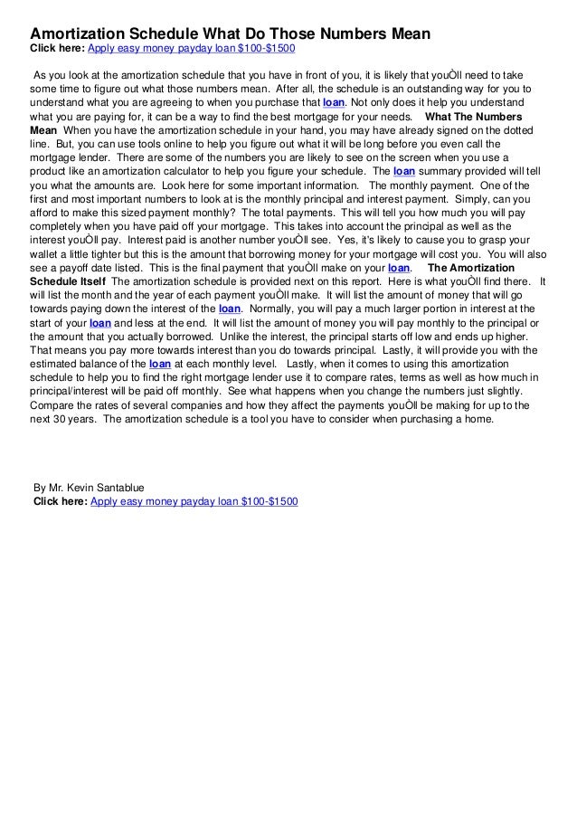 download e book amortization schedule what do those numbers mean