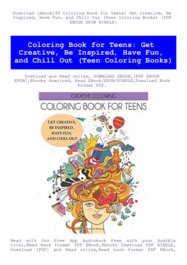 Download Download Ebook Coloring Book For Teens Get Creative Be Inspired