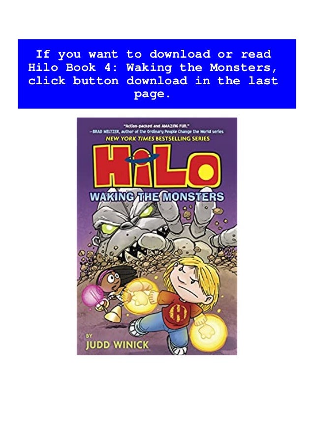 Download Ebook Hilo Book 4 Waking The Monsters Ebook Read Online