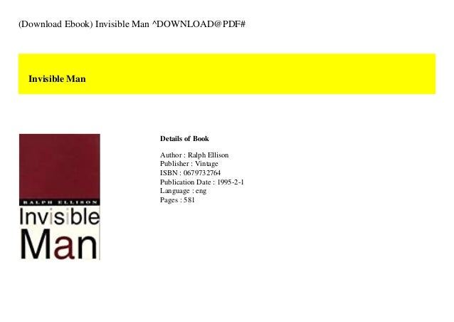 (Download Ebook) Invisible Man ^DOWNLOAD@PDF# 2 download ebook invisible man downloadpdf 1 638
