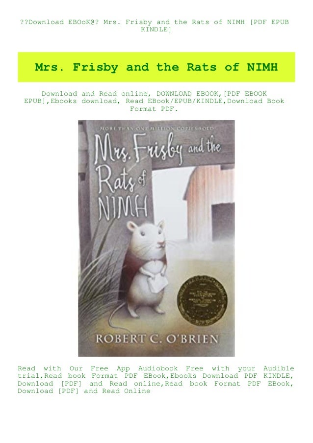 Download Ebook Mrs Frisby And The Rats Of Nimh Pdf Epub Kindle