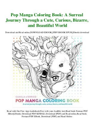 Download Download Ebook Pop Manga Coloring Book A Surreal Journey Through A C