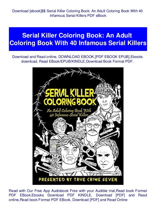 Download Download Ebook Serial Killer Coloring Book An Adult Coloring Book