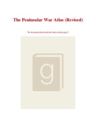 DOWNLOAD EBOOK The Peninsular War Atlas (Revised) [READ PDF] EPUB Slide 1