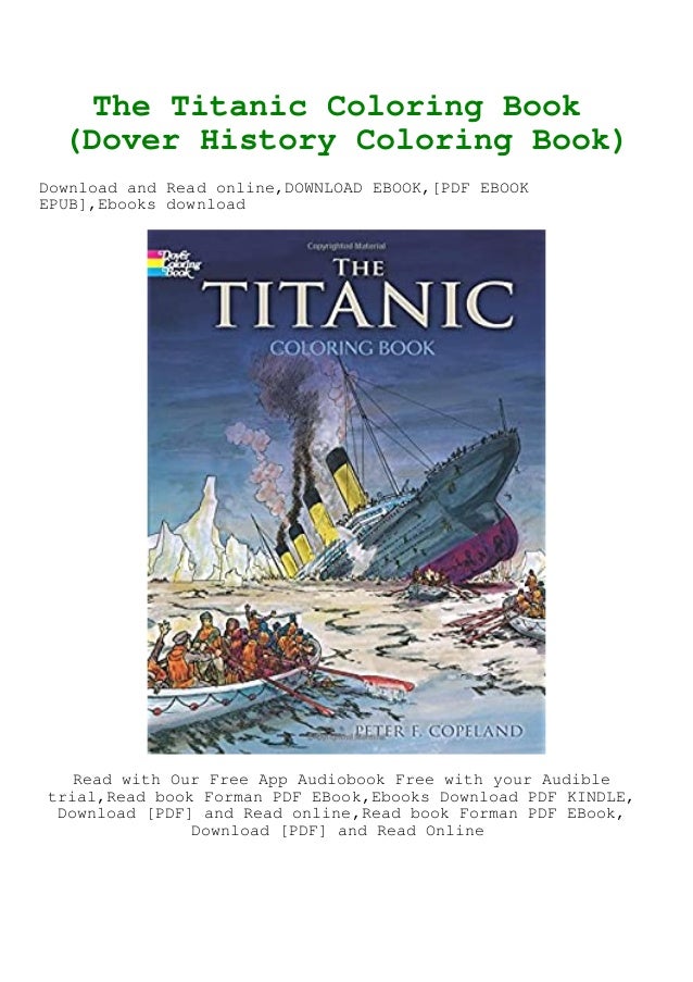 Download Download Ebook The Titanic Coloring Book Dover History Coloring Boo