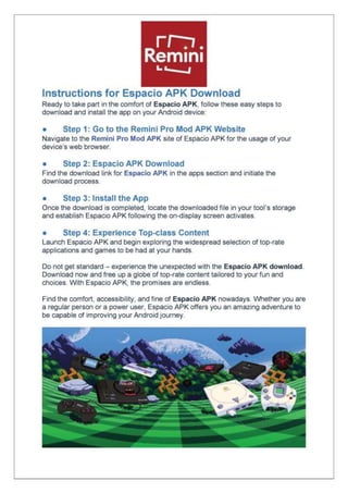 Download Espacio APK Premium for Androids