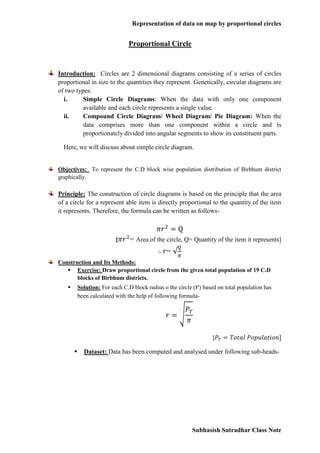 Representation of data on map by proportional circles | PDF