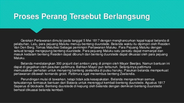 PERANG PATTIMURA
