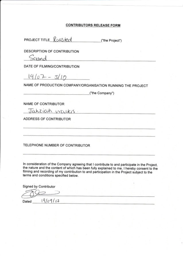 content release form contributor release forms content release form contributor release forms
