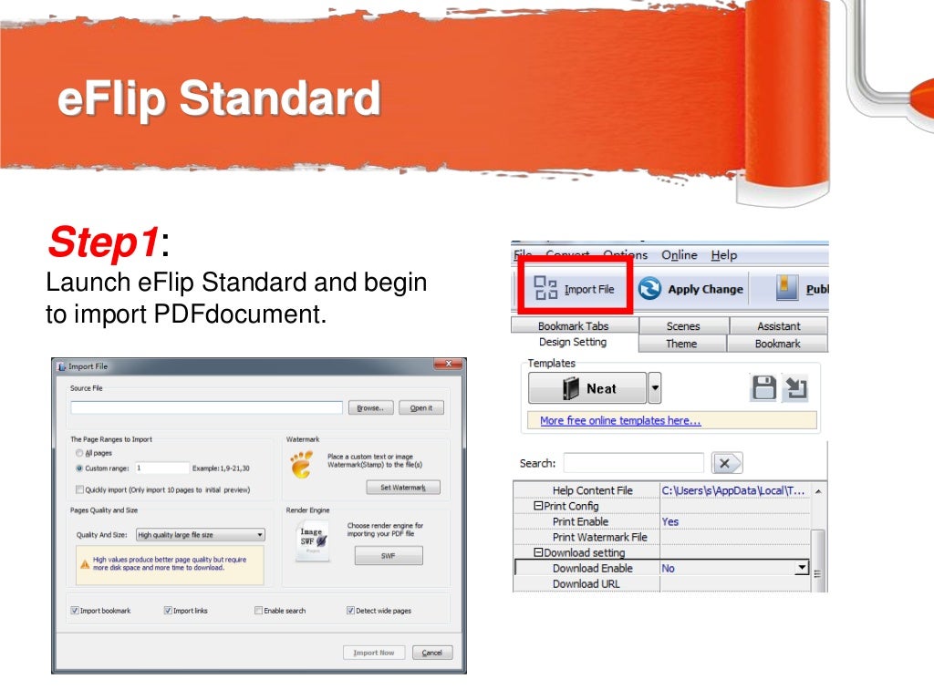 Download flipping book online by e flip standard